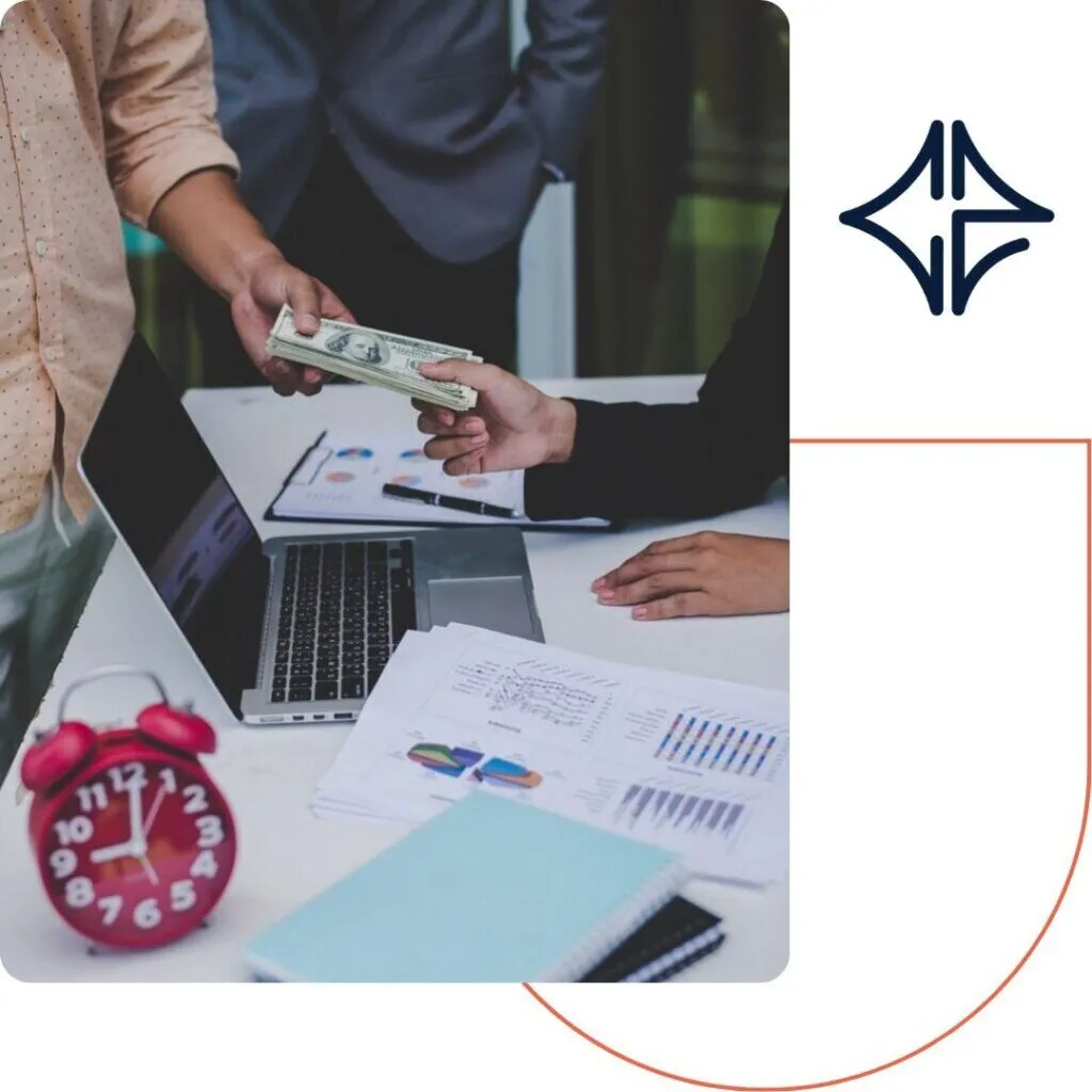 Risk management specialist analyzing financial threat register in Dubai executive office