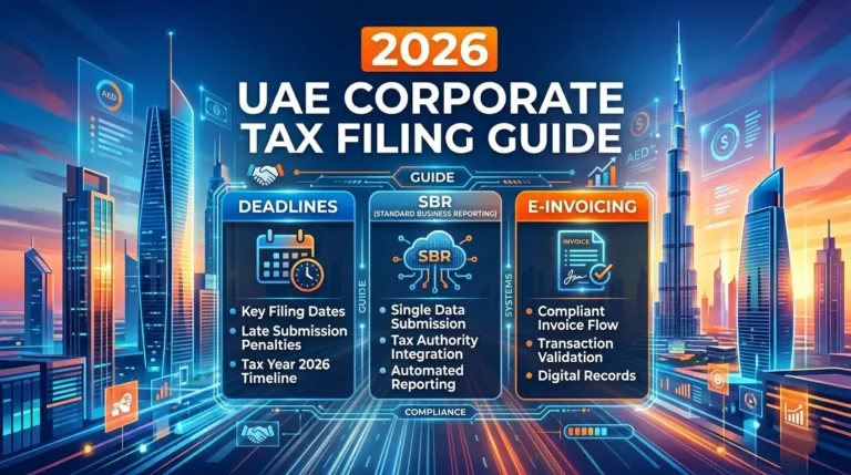 2026 UAE Corporate Tax Filing Guide Deadlines, SBR, and E-Invoicing